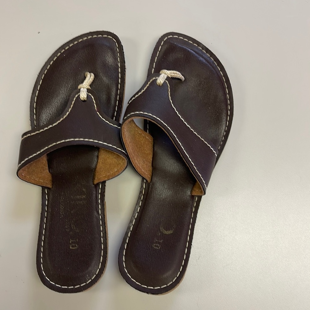 Handmade Key Wesr Kino sandals chocolate brown
